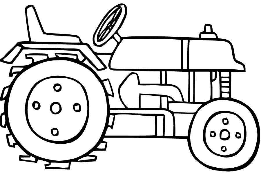 Dessin à colorier: Tracteur (Transport) #141950 - Coloriages à Imprimer Gratuits