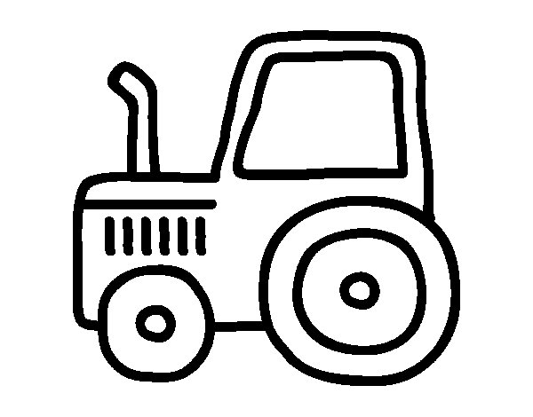 Dessin à colorier: Tracteur (Transport) #142041 - Coloriages à Imprimer Gratuits