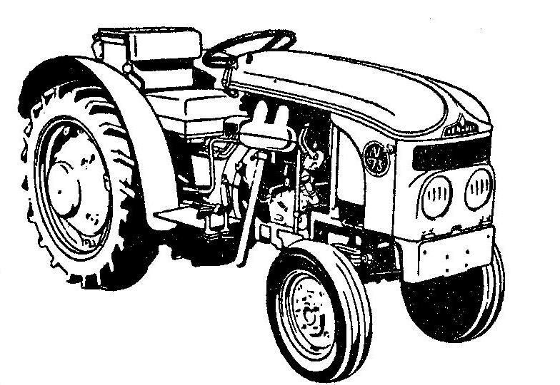 Dessin à colorier: Tracteur (Transport) #142048 - Coloriages à Imprimer Gratuits
