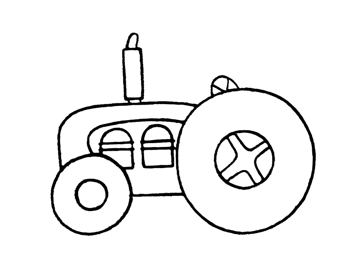 Dessin à colorier: Tracteur (Transport) #142055 - Coloriages à Imprimer Gratuits