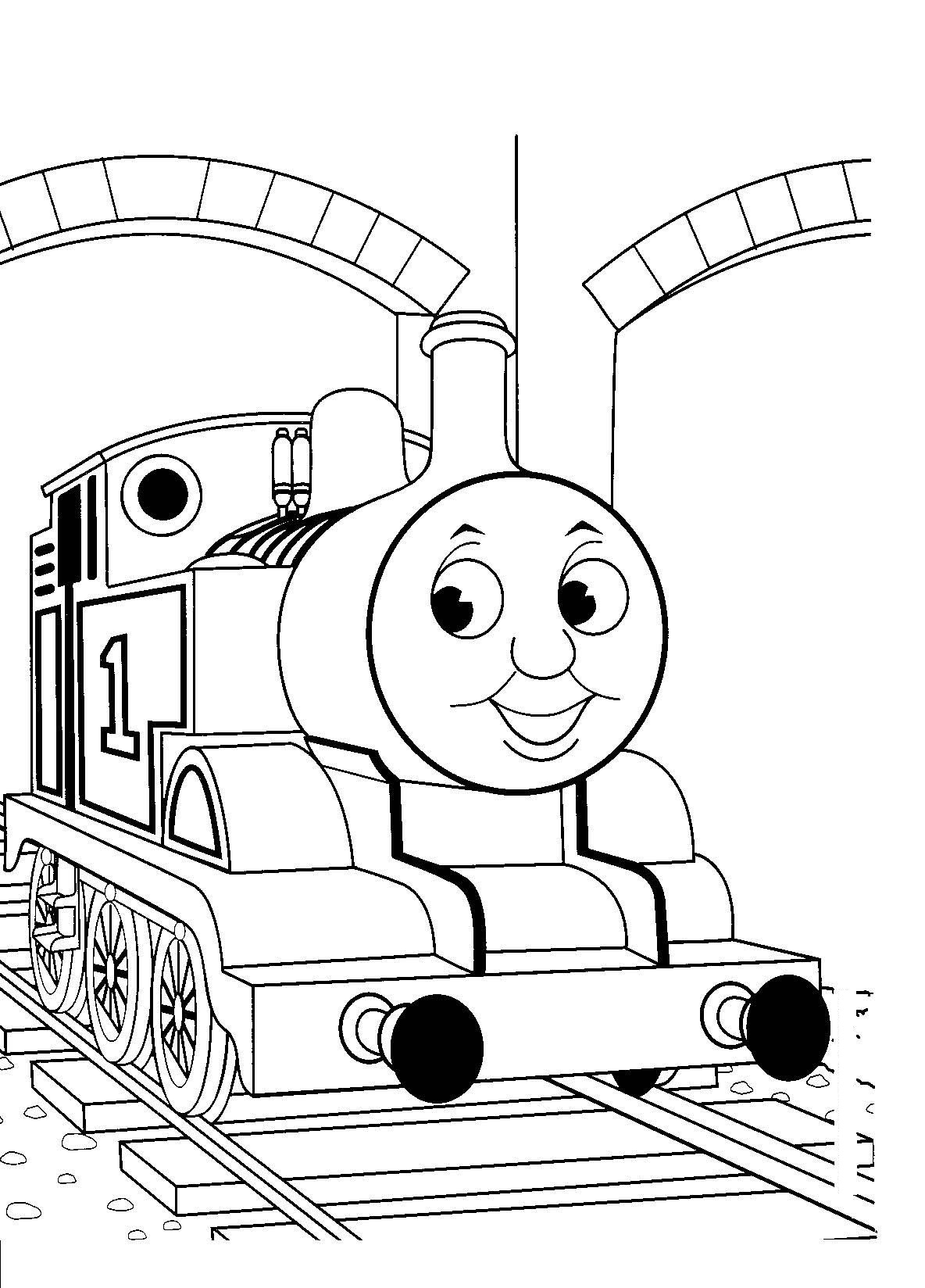 Dessin à colorier: Train / Locomotive (Transport) #135075 - Coloriages à Imprimer Gratuits