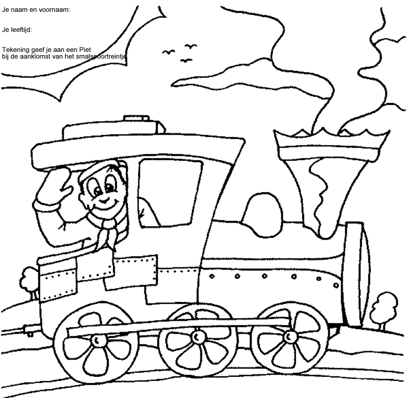 Dessin à colorier: Train / Locomotive (Transport) #135082 - Coloriages à Imprimer Gratuits
