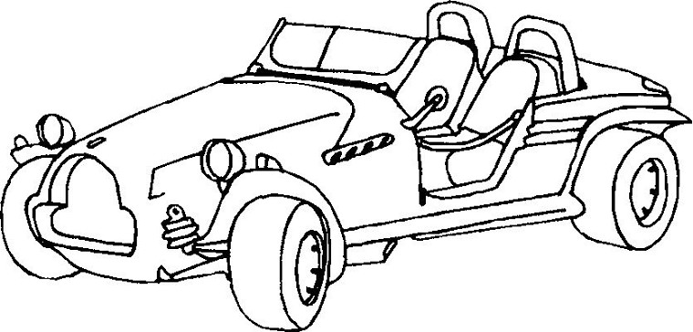 Dessin à colorier: Voiture / Automobile (Transport) #146616 - Coloriages à Imprimer Gratuits