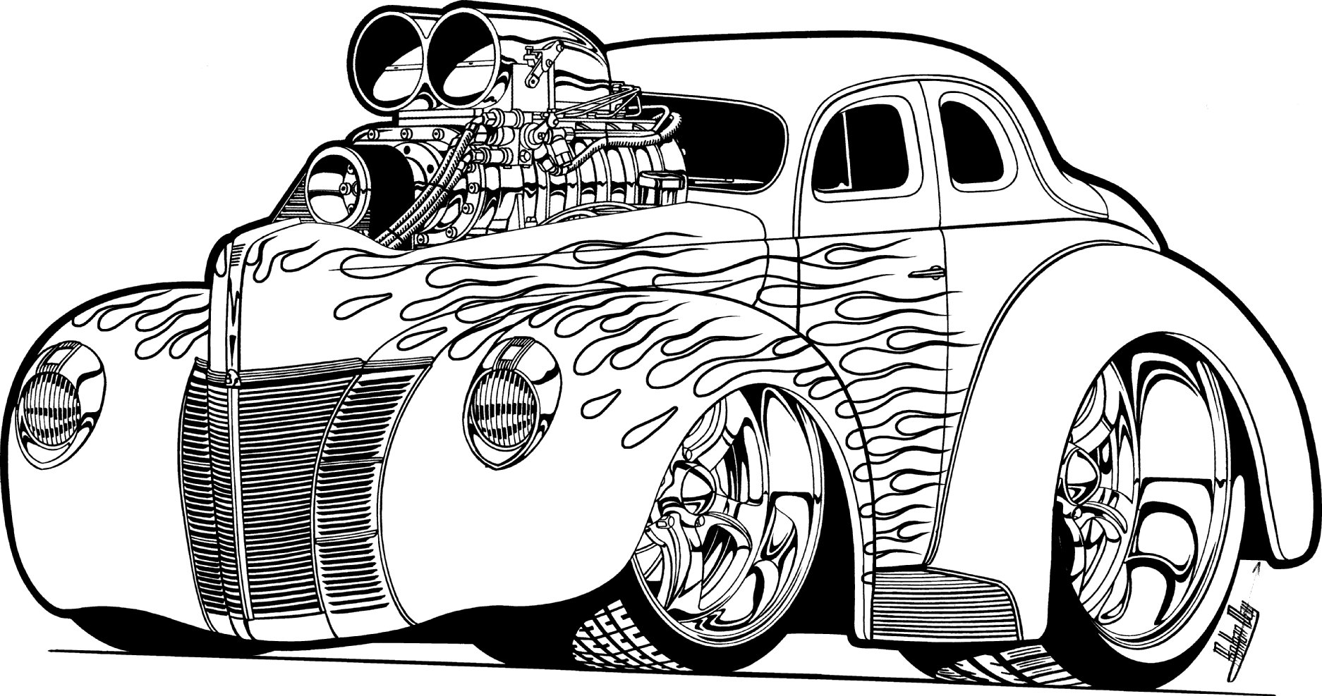 Coloriage Voiture sport / tuning #131 (Transport ...
