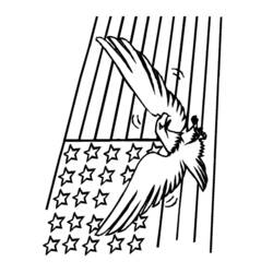 Dessin à colorier: Aigle (Animaux) #332 - Coloriages à Imprimer Gratuits