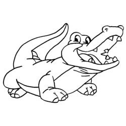 Dessin à colorier: Alligator (Animaux) #381 - Coloriages à Imprimer Gratuits
