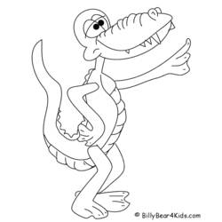 Dessin à colorier: Alligator (Animaux) #391 - Coloriages à Imprimer Gratuits