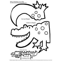 Dessin à colorier: Alligator (Animaux) #398 - Coloriages à Imprimer Gratuits