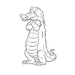 Dessin à colorier: Alligator (Animaux) #420 - Coloriages à Imprimer Gratuits