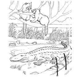 Dessin à colorier: Alligator (Animaux) #421 - Coloriages à Imprimer Gratuits