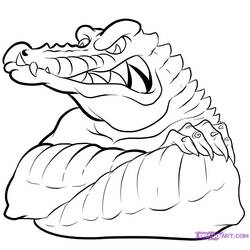 Dessin à colorier: Alligator (Animaux) #423 - Coloriages à Imprimer Gratuits
