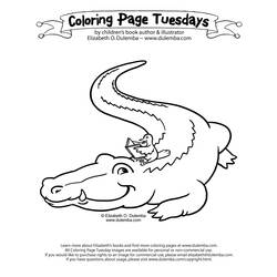 Dessin à colorier: Alligator (Animaux) #468 - Coloriages à Imprimer Gratuits