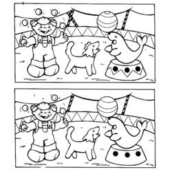 Dessin à colorier: Animaux de cirque (Animaux) #20839 - Coloriages à Imprimer Gratuits