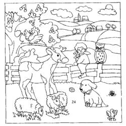 Dessin à colorier: Animaux de la ferme (Animaux) #21384 - Coloriages à Imprimer Gratuits