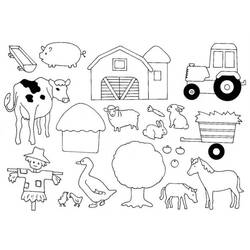 Dessin à colorier: Animaux de la ferme (Animaux) #21388 - Coloriages à Imprimer Gratuits