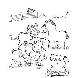 Dessin à colorier: Animaux de la ferme (Animaux) #21403 - Coloriages à Imprimer Gratuits