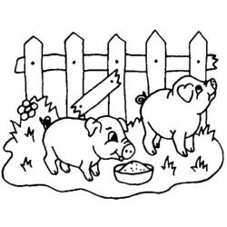 Dessin à colorier: Animaux de la ferme (Animaux) #21518 - Coloriages à Imprimer Gratuits