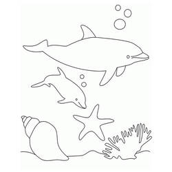 Dessin à colorier: Animaux marins (Animaux) #22018 - Coloriages à Imprimer Gratuits