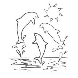 Dessin à colorier: Animaux marins (Animaux) #22027 - Coloriages à Imprimer Gratuits