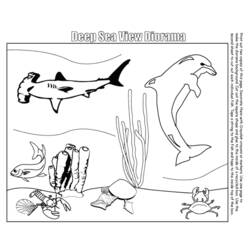 Dessin à colorier: Animaux marins (Animaux) #22086 - Coloriages à Imprimer Gratuits