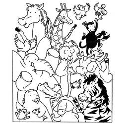 Dessin à colorier: Animaux sauvages / de la jungle (Animaux) #21080 - Coloriages à Imprimer Gratuits