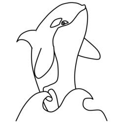 Dessin à colorier: Baleine (Animaux) #870 - Coloriages à Imprimer Gratuits