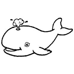 Dessin à colorier: Baleine (Animaux) #875 - Coloriages à Imprimer Gratuits