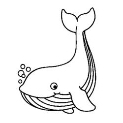 Dessin à colorier: Baleine (Animaux) #906 - Coloriages à Imprimer Gratuits