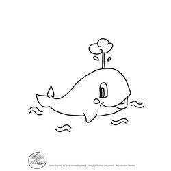 Dessin à colorier: Baleine (Animaux) #939 - Coloriages à Imprimer Gratuits