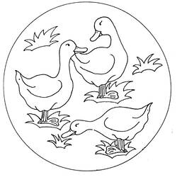 Dessin à colorier: Canard (Animaux) #1469 - Coloriages à Imprimer Gratuits