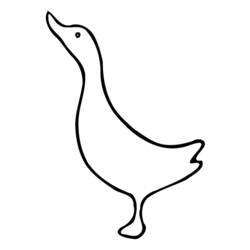 Dessin à colorier: Canard (Animaux) #1514 - Coloriages à Imprimer Gratuits