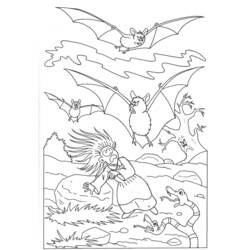 Dessin à colorier: Chauve-souris (Animaux) #2077 - Coloriages à Imprimer Gratuits