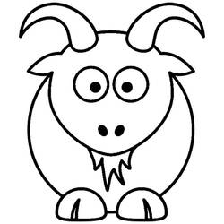 Dessin à colorier: Chèvre (Animaux) #2362 - Coloriages à Imprimer Gratuits