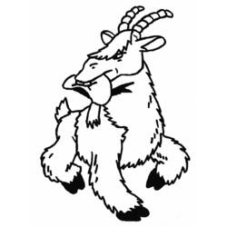 Dessin à colorier: Chèvre (Animaux) #2462 - Coloriages à Imprimer Gratuits