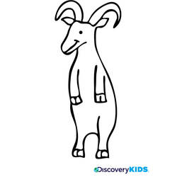 Dessin à colorier: Chèvre (Animaux) #2519 - Coloriages à Imprimer Gratuits