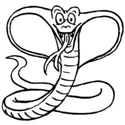 Dessin à colorier: Cobra (Animaux) #3224 - Coloriages à Imprimer Gratuits