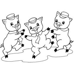 Dessin à colorier: Cochon (Animaux) #3591 - Coloriages à Imprimer Gratuits