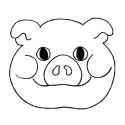 Dessin à colorier: Cochon (Animaux) #3780 - Coloriages à Imprimer Gratuits