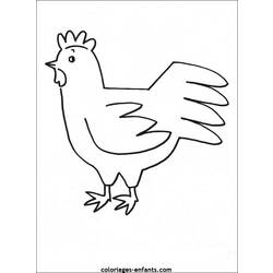 Dessin à colorier: Coq (Animaux) #4163 - Coloriages à Imprimer Gratuits