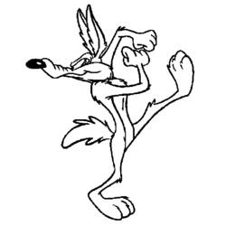 Dessin à colorier: Coyote (Animaux) #4479 - Coloriages à Imprimer Gratuits
