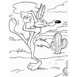 Dessin à colorier: Coyote (Animaux) #4482 - Coloriages à Imprimer Gratuits