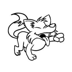 Dessin à colorier: Coyote (Animaux) #4491 - Coloriages à Imprimer Gratuits