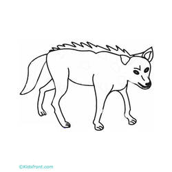 Dessin à colorier: Coyote (Animaux) #4513 - Coloriages à Imprimer Gratuits