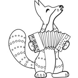 Dessin à colorier: Coyote (Animaux) #4532 - Coloriages à Imprimer Gratuits