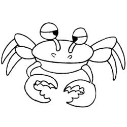 Dessin à colorier: Crabe (Animaux) #4583 - Coloriages à Imprimer Gratuits