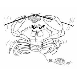Dessin à colorier: Crabe (Animaux) #4654 - Coloriages à Imprimer Gratuits
