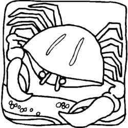 Dessin à colorier: Crabe (Animaux) #4666 - Coloriages à Imprimer Gratuits
