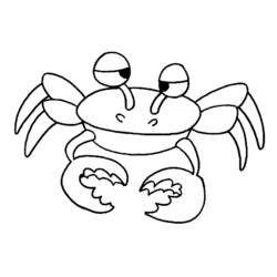 Dessin à colorier: Crabe (Animaux) #4678 - Coloriages à Imprimer Gratuits