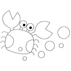 Dessin à colorier: Crabe (Animaux) #4680 - Coloriages à Imprimer Gratuits
