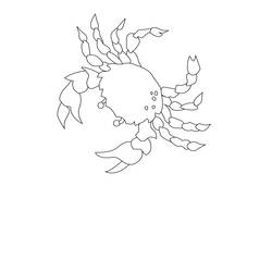 Dessin à colorier: Crabe (Animaux) #4694 - Coloriages à Imprimer Gratuits